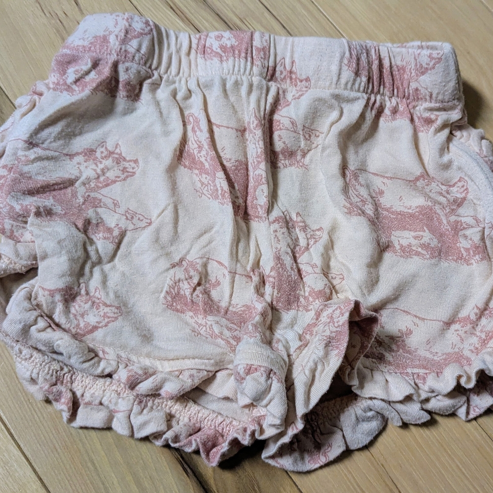 Kate Quinn Pink Patterned High Waist Shorts